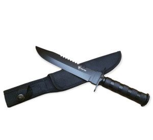 Nóż Taktyczny Rambo Finka + Akcesoria Survival 35cm