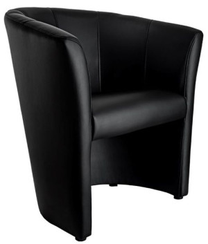 Fotel Eko Skóra Skaj Czarny Premium Cuba Wygodny Nowoczesny Design