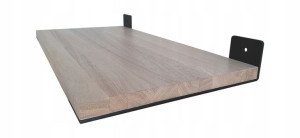 Półka drewno dąb loft 40x35cm kolor dąb bielony
