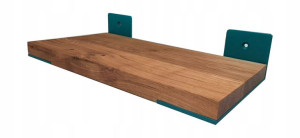 Półka drewniana dębowa loft do salonu 100cm TURKUS