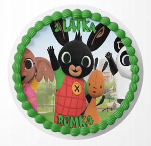 Opłatek Na Tort 28cm - Królik Bing Wybór + Gratis