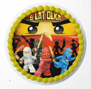 Opłatek Na Tort 28cm - Lego Ninjago Wybór + Gratis