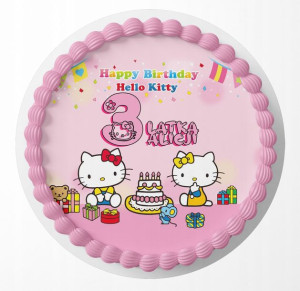 Opłatek Na Tort 30cm - Hello Kitty Wybór + Gratis