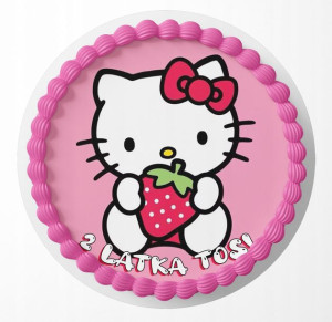 Opłatek Na Tort 30cm - Hello Kitty Wybór + Gratis