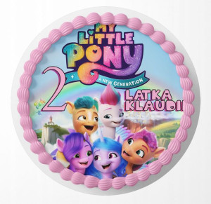 Opłatek Na Tort 30cm - My Little Pony + Gratis