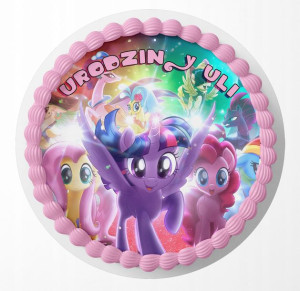 Opłatek Na Tort 30cm - My Little Pony + Gratis