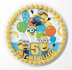 Opłatek Na Tort 30cm - Minionki Wybór + Gratis