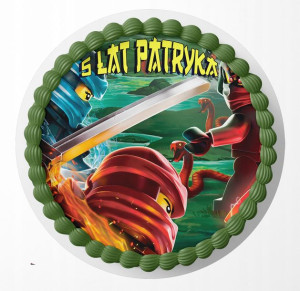 Opłatek Na Tort 30cm - Lego Ninjago Wybór + Gratis