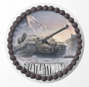 Opłatek Na Tort 30cm - Wot Czołgi Czołg + Gratis