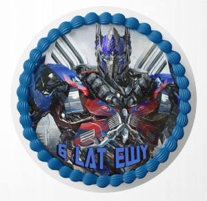 Opłatek Na Tort 30cm - Transformers Wzory + Gratis