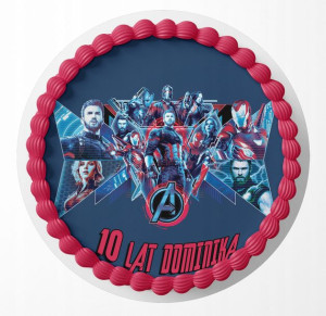 Opłatek Na Tort 30cm - Avengers Wybór + Gratis