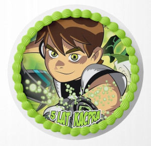 Opłatek Na Tort 30cm - Ben 10 Wybór Wzory + Gratis