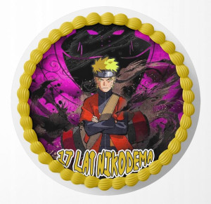 Opłatek Na Tort 30cm - Naruto Wzory Wybór + Gratis