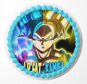 Opłatek Na Tort 30cm - Dragon Ball Wzory + Gratis
