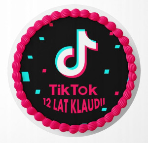 Opłatek Na Tort 30cm - Tik Tok Wybór + Gratis