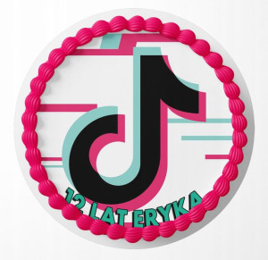 Opłatek Na Tort 30cm - Tik Tok Wybór + Gratis