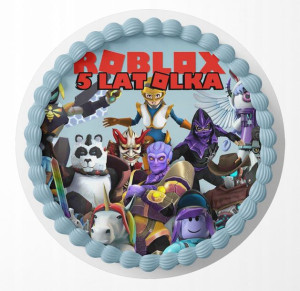 Opłatek Na Tort 30cm - Roblox Gra Wybór + Gratis!