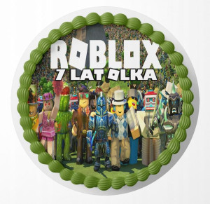 Opłatek Na Tort 30cm - Roblox Gra Wybór + Gratis!