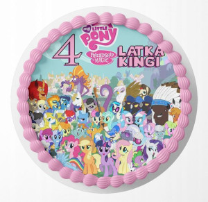 Opłatek Na Tort 29cm - My Little Pony + Gratis