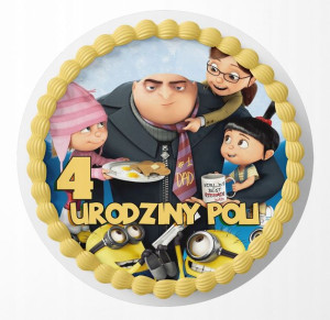 Opłatek Na Tort 29cm - Minionki Wybór + Gratis