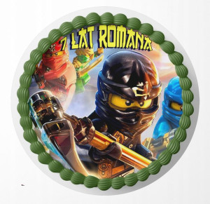 Opłatek Na Tort 29cm - Lego Ninjago Wybór + Gratis