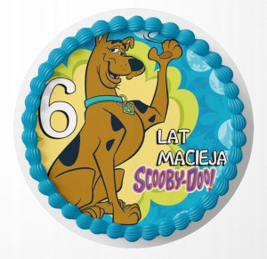 Opłatek Na Tort 17cm - Scooby Doo Wybór + Gratis