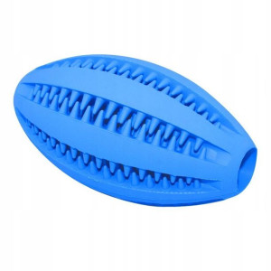Zabawka piłka rugby gryzak czyści zęby psa