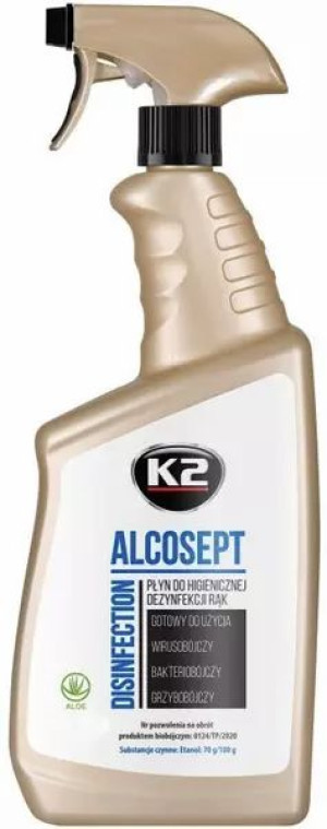K2 Alcosept Płyn Antybakteryjny Dezynfekcja 770ml