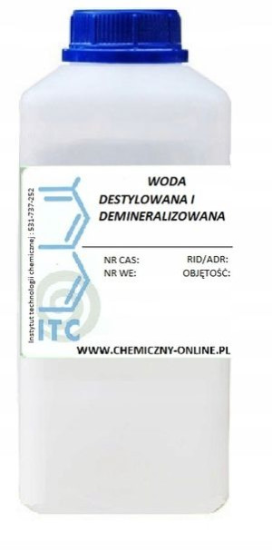 Woda destylowana - demineralizowana 1l od ITC