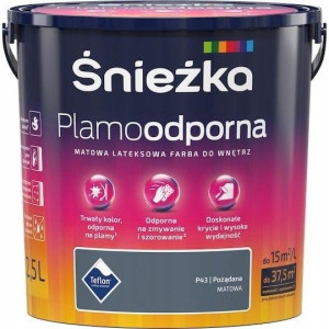 Farba Śnieżka Plamoodporna 2,5l Pożądana P43