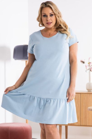 Sukienka ALDONA letnia dresowa blekitna 40