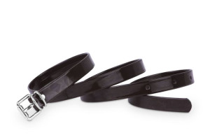 Pasek damski klasyczny choco lakier 1,5 cm