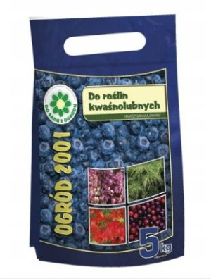 NAWÓZ DO ROŚLIN KWAŚNOLUBNYCH 5kg borówka rododend