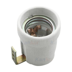Kanlux 2161 - Oprawka ceramiczna E27 z uchwytem