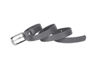 Pasek damski klasyczny szary mat 2 cm