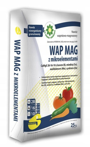 WAPNO GRANULOWANE WAP MAG Z MIKRO 25kg trawnik