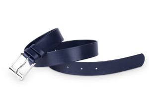 Pasek damski klasyczny granatowy mat 3 cm