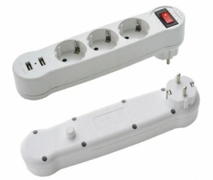 Listwa zasilajaca złodziejka 3 gn+ 2usb
