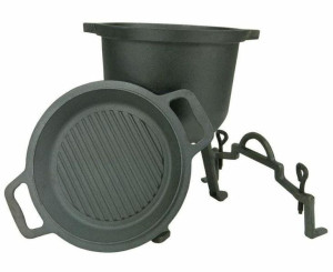 Kociołek 2w1 żeliwny 8L MK203