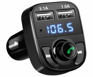 Transmiter bluetooth fm ładowarka 2xUsb mp3 sd