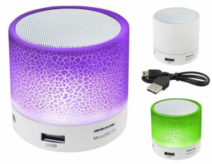 Głośnik bezprzewodowy przenośny bt led bluetooth sd