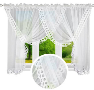 Firana Gotowa Z Gipiura Firany Woal Do Salonu Ażur 400x160