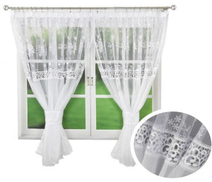Firana Gotowa Z Gipiurą Firanka Woal Do Salonu 400x160