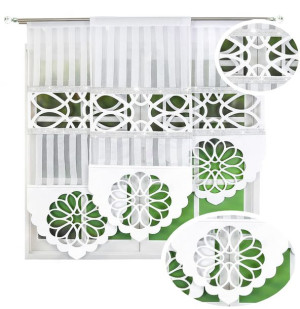 Zestaw Paneli Ażurowych Firana Gotowa Panel Firany 180x155