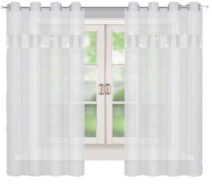 Firana Gotowa Z Cyrkoniami Firany Na Przelotkach 145x160