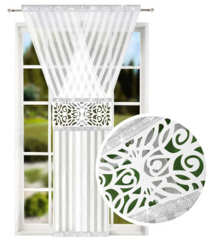 Panel V-ka Na Balkon Cyrkonie Firana Balkonowa 120x250