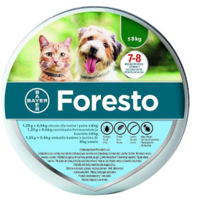 Foresto obroża na kleszcze i pchły dla psa / kota do 8kg