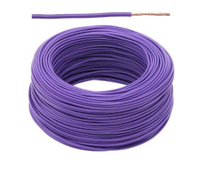 Przewód LgY 1x0,5mm H05V-K fioletowy (2m)