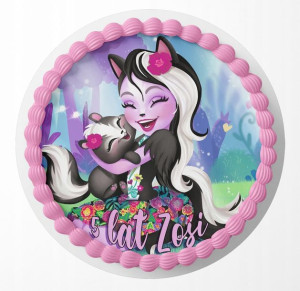 Opłatek Na Tort 18cm - Enchantimals Wybór + Gratis