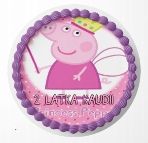 Opłatek Na Tort 19cm - Świnka Peppa Wybór + Gratis